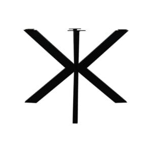 Eettafel spinpoot - 100x80x72 - Metaal - Zwart - Eettafel spinpoot - 100x80x72 - Metaal - Zwart -