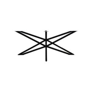 HSM Collectie-Tafelonderstel Spider-180x80x72 (40x40mm)-Zwart-Metaal - HSM Collectie-Tafelonderstel Spider-180x80x72 (40x40mm)-Zwart-Metaal -