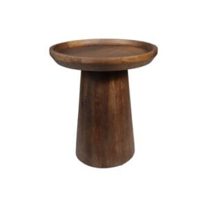 Salontafel Drum - 45x45x50 - Mat bruin - Mangohout -