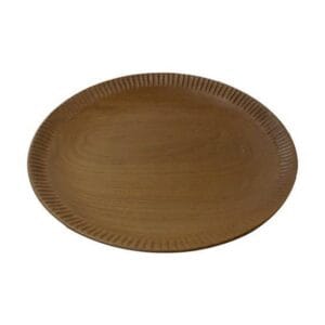 HSM Collectie-Schaal Zand Groot-Ø50x5-Bruin-Teak - HSM Collectie-Schaal Zand Groot-Ø50x5-Bruin-Teak -