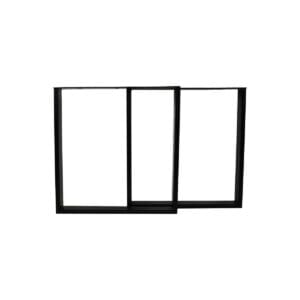 Tafelpoten – U-model – 70x10x72 – Zwart – metaal – Set van 2