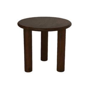 Bijzettafel Rond - 50x50x45 - bruin - Mangohout - Bijzettafel Rond - 50x50x45 - bruin - Mangohout -