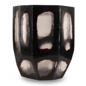 HSM Collectie-Vaas Vallen Medium-Ø31x33-Zwart/Transparant-Glas - HSM Collectie-Vaas Vallen Medium-Ø31x33-Zwart/Transparant-Glas -