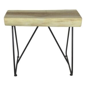 Kruk – 60x45x47 – Munggur/metaal – Natuurlijk