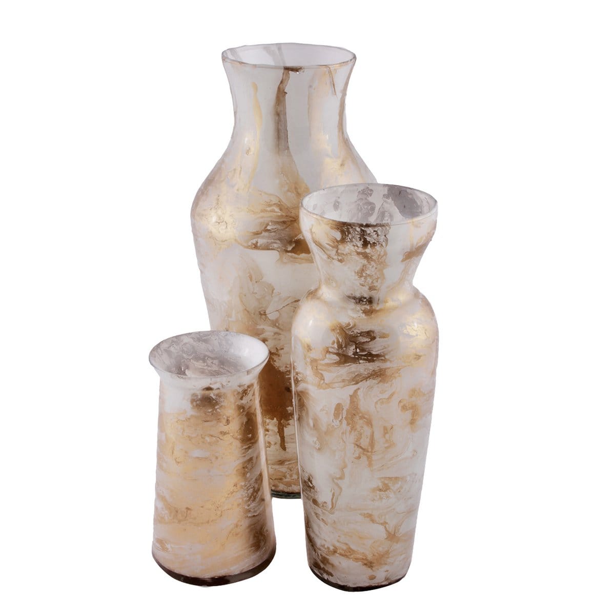 GLAZEN VAAS ZON M (Set van 6)