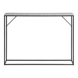 Vita Console Tafel - travertin look, zwart, 110x26x80cm - Vita Console Tafel - travertin look, zwart, 110x26x80cm -