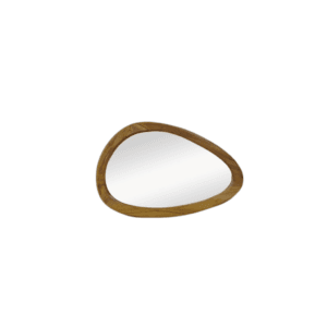 HSM collectie-Wandspiegel organische vorm-Tide-60x40x3-naturel-Teak -