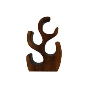 HSM Collectie-Staand Wijnrek Vins 4 Flessen-26x16x40-Bruin-Munggur -