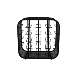 Wijnrek 12 flessen - 55x25x55 - Zwart - Metaal - Wijnrek 12 flessen - 55x25x55 - Zwart - Metaal -