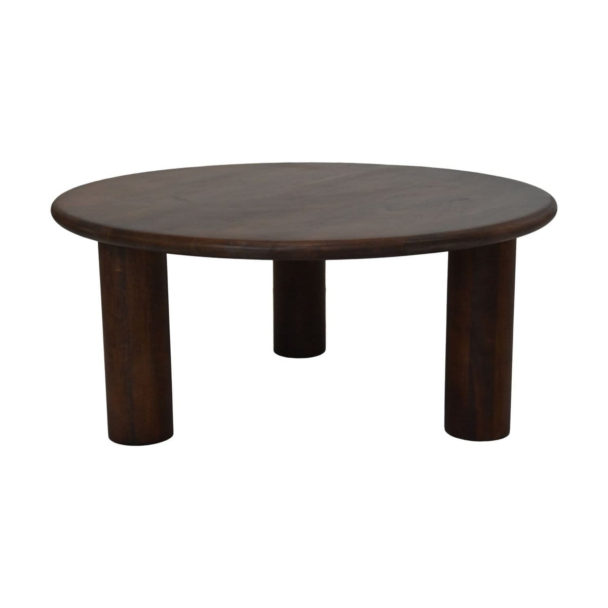 Salontafel Rond - 80x80x35 - bruin - Mangohout