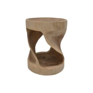 HSM collectie-Ronde bijzettafel-30x30x44-Natuurlijk-Munggur - HSM collectie-Ronde bijzettafel-30x30x44-Natuurlijk-Munggur -