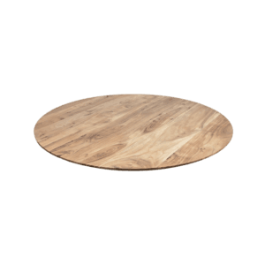 HSM collectie-rond tafelblad Zurich-ø80x3.8-natuur-Acacia -