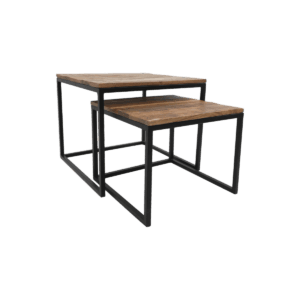 2-Delige Koffietafel Set Edgar - 60*60*50/50*50*40 - 2-Delige Koffietafel Set Edgar - 60*60*50/50*50*40 -