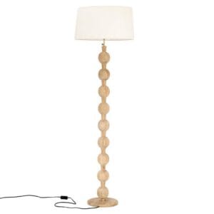HSM Collectie-Vloerlamp Breeze-Ø25,5x155-Naturel-Teak - HSM Collectie-Vloerlamp Breeze-Ø25,5x155-Naturel-Teak -