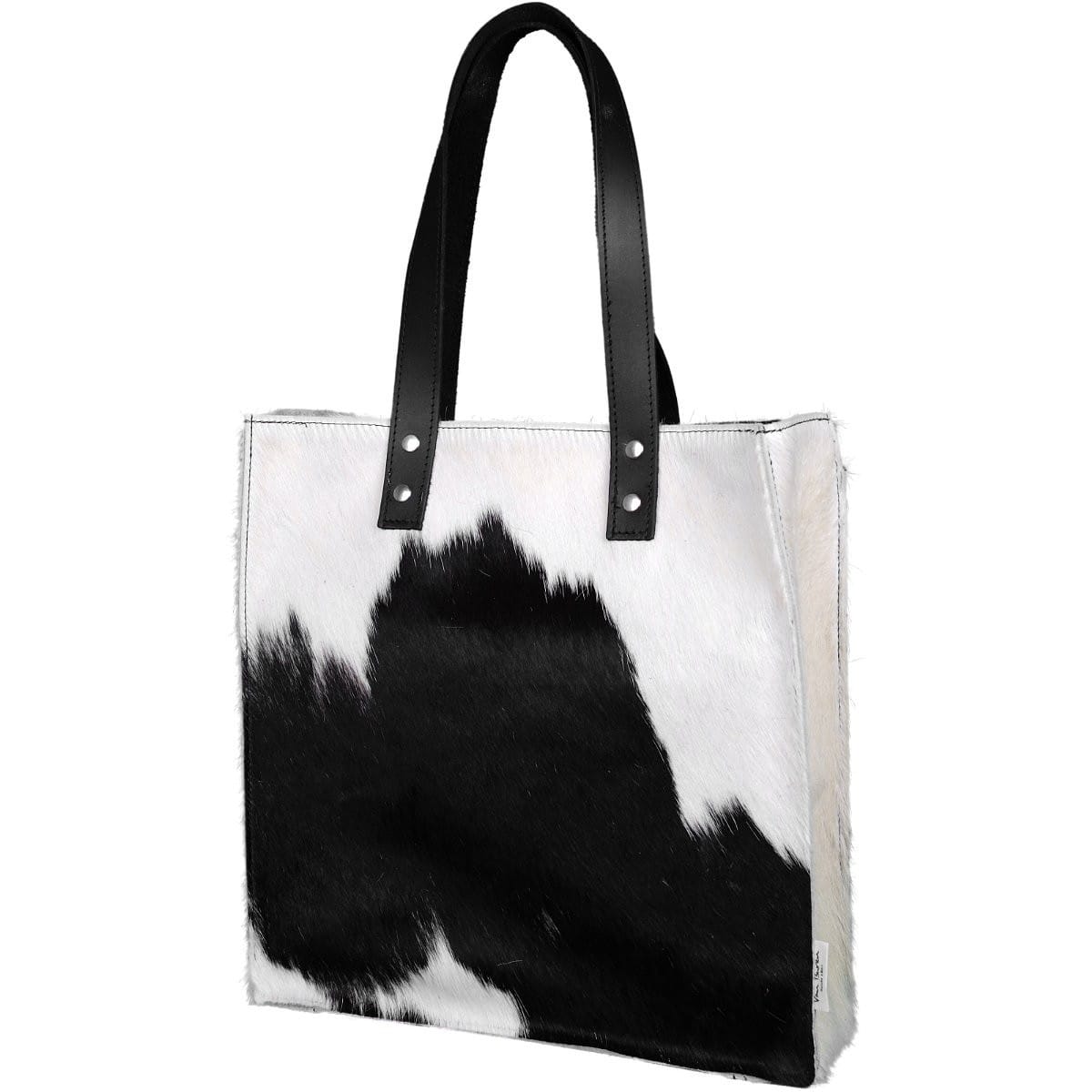 Shopper van koeienhuid - Zwart & Wit